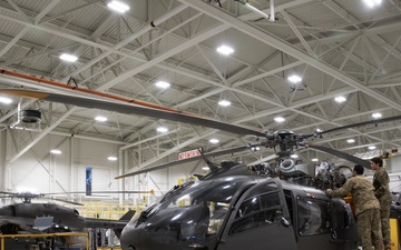 Alaska Army National Guard aviators prep UH-72A Lakota light utility helicopter