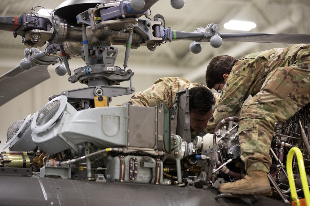 Alaska Army National Guard aviators prep UH-72A Lakota light utility helicopter