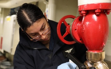 Cleaning Stations on USS Sterett (DDG 104)