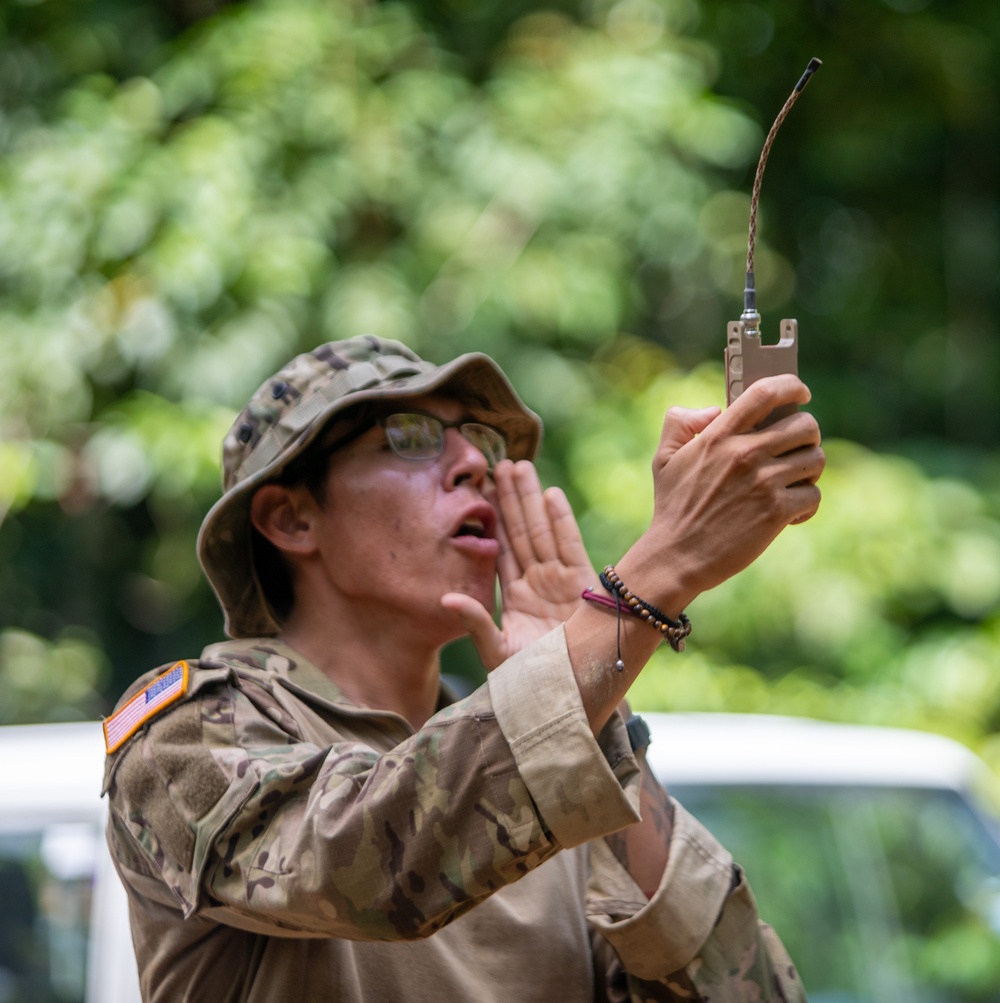 Joint multinational service members conduct demolition during operation Render Safe