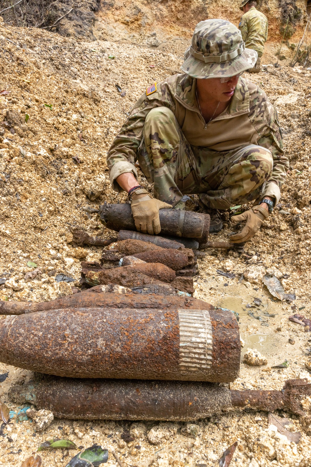 Joint multinational service members conduct demolition during operation Render Safe