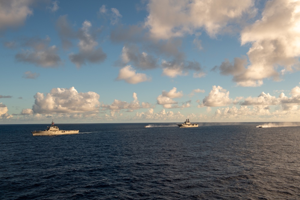 USS America (LHA 6) Participates in TRANSPORTEX with JMSDF