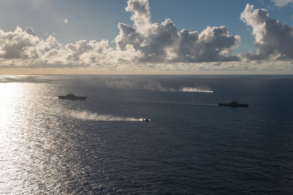 USS America (LHA 6) Participates in TRANSPORTEX with JMSDF