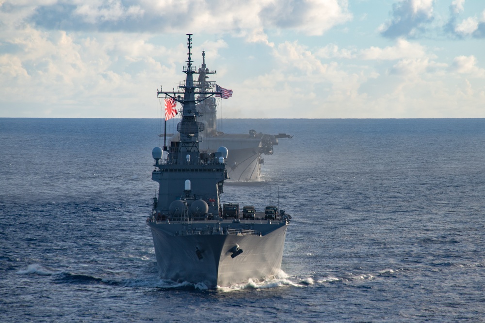 USS America (LHA 6) Participates in TRANSPORTEX with JMSDF