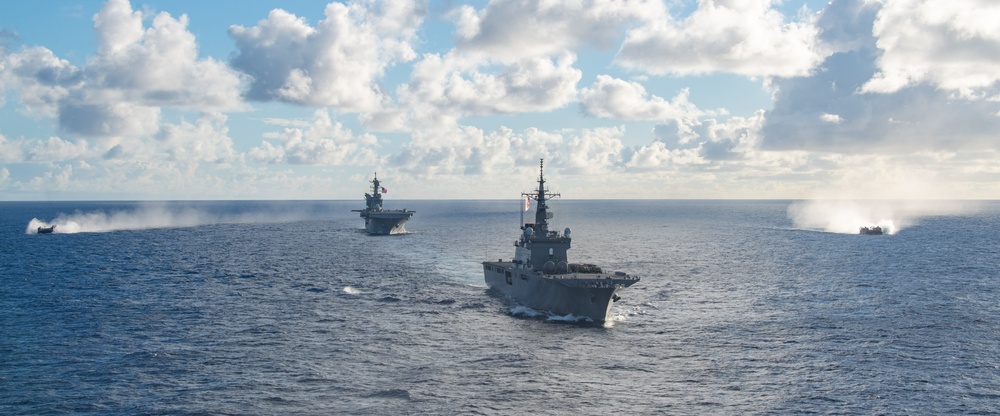 USS America (LHA 6) Participates in TRANSPORTEX with JMSDF