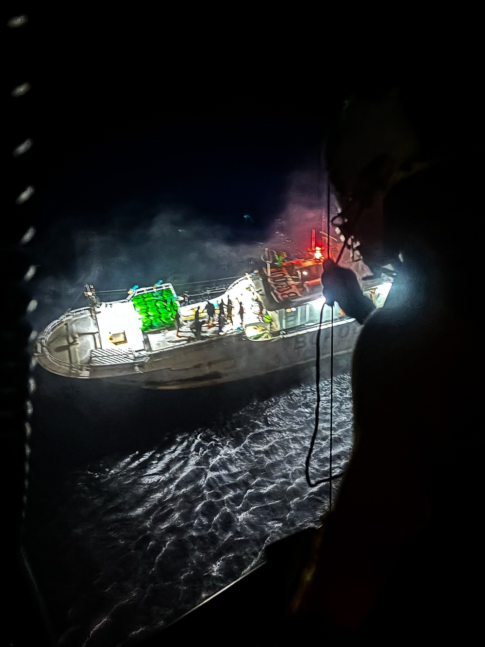 U.S. Coast Guard, Navy medically evacuate ill crewman from foreign fishing vessel northwest of Saipan