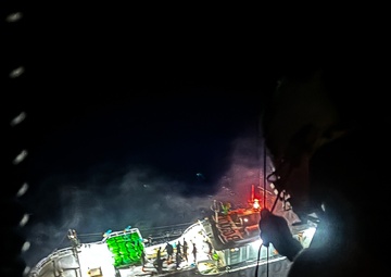 U.S. Coast Guard, Navy medically evacuate ill crewman from foreign fishing vessel northwest of Saipan