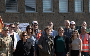 GROUND BREAKING CEREMONY TAKES PLACE ON BAUMHOLDER FOR CONSTRUCTION OF NEW BUILDINGS