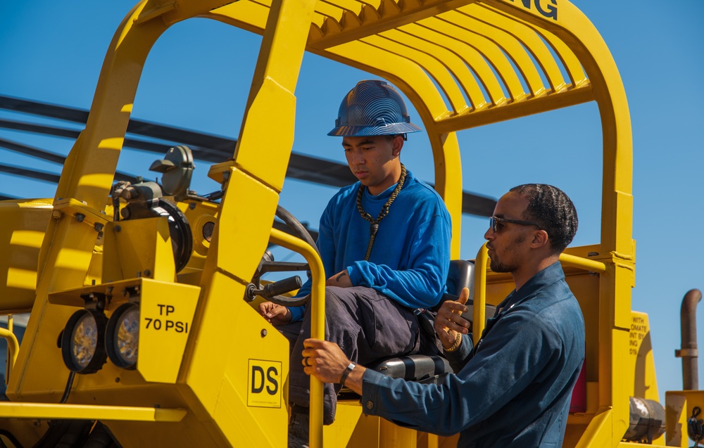 USS New York Forklift Training