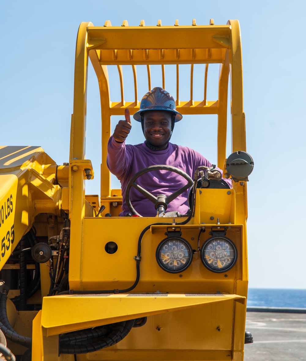 USS New York Forklift Training