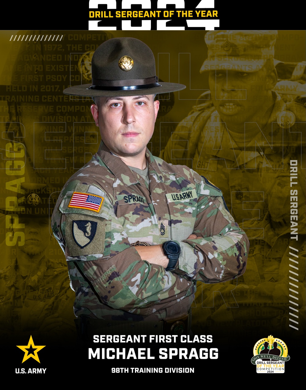 2024, 98th Training Division, Drill Sergeant of the Year, Sgt. 1st Class Michael Spragg