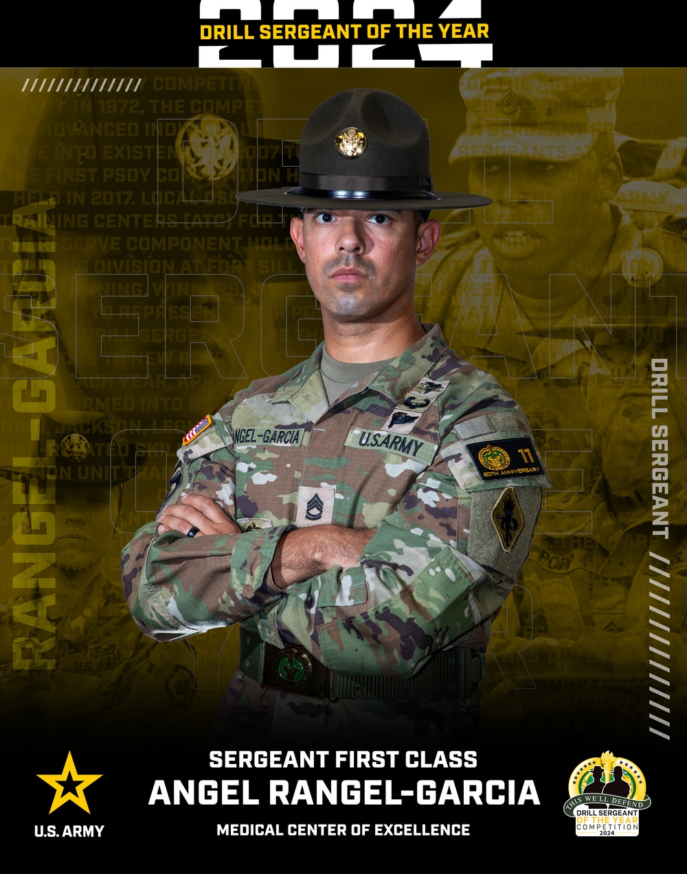 2024 Medical Center of Excellence Drill Sergeant of the Year, Sgt. 1st Class, Angel Rangel-Garcia