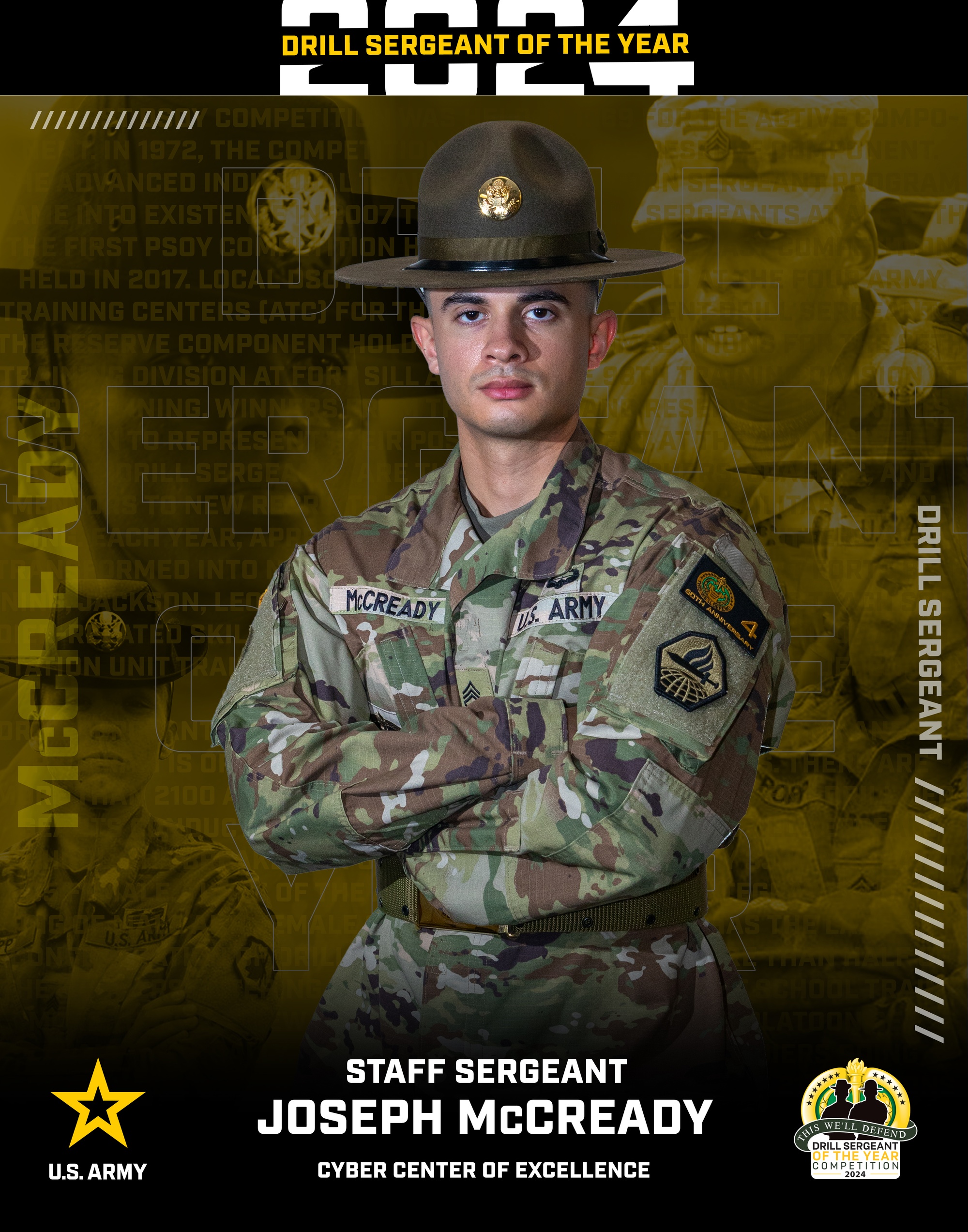 ミリタリー Walking U.S Army Sergeant DVIDS - Images - 2024, Cyber Center of Excellence, Drill Sergeant