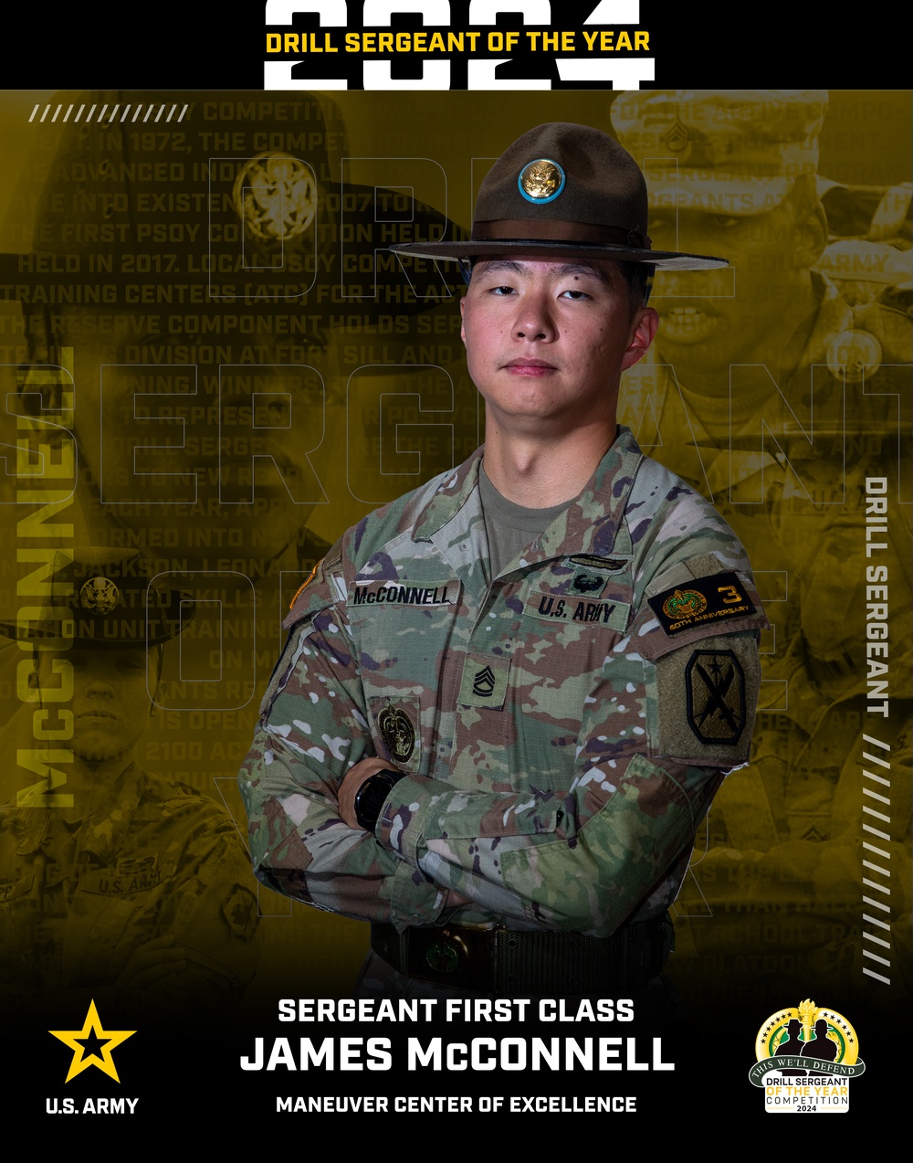 2024, Maneuver Center of Excellence, Drill Sergeant of the Year Sgt. 1st Class James McConnell