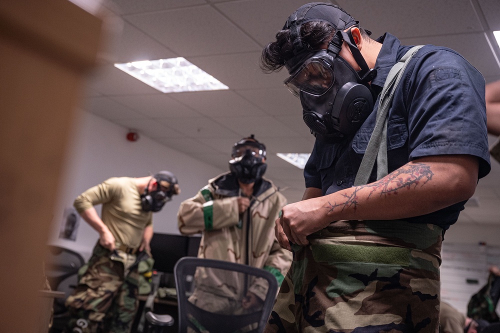 100th LRS repairs vehicle during base readiness exercise