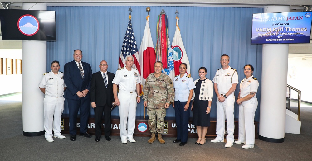 U.S. Navy, Coast Guard, Intelligence Leaders Visit Camp Zama