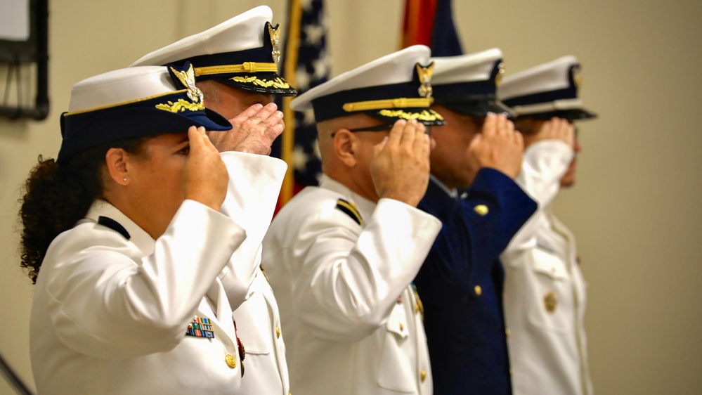 U.S. Coast Guard Port Security Unit holds change of command ceremony