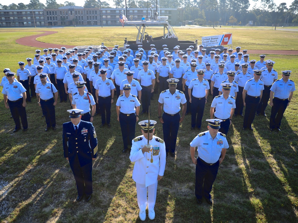 U.S. Coast Guard Port Security Unit holds change of command ceremony