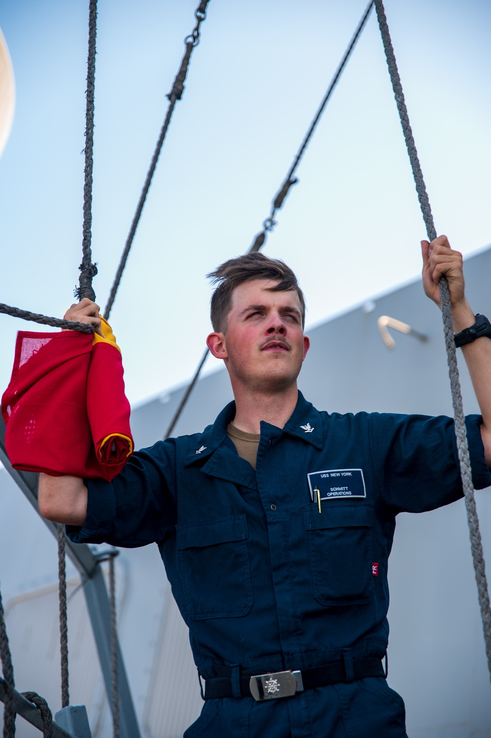 USS New York Replenishment At Sea