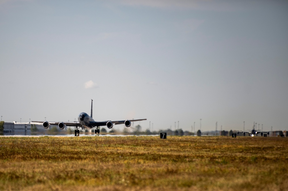 KC-135 takes flight