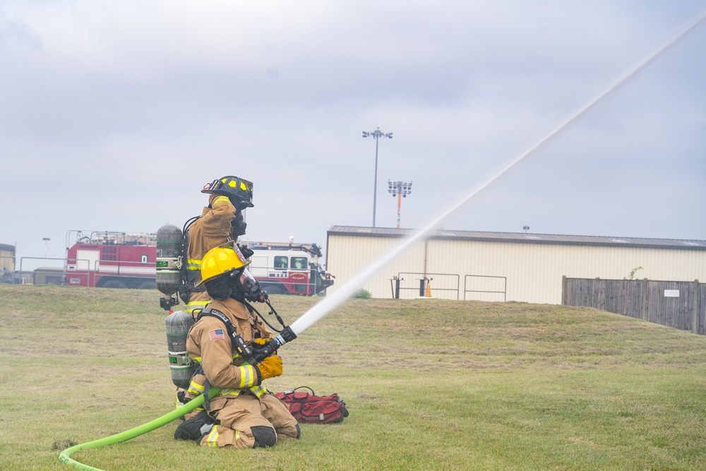 100th CES practice live fire response