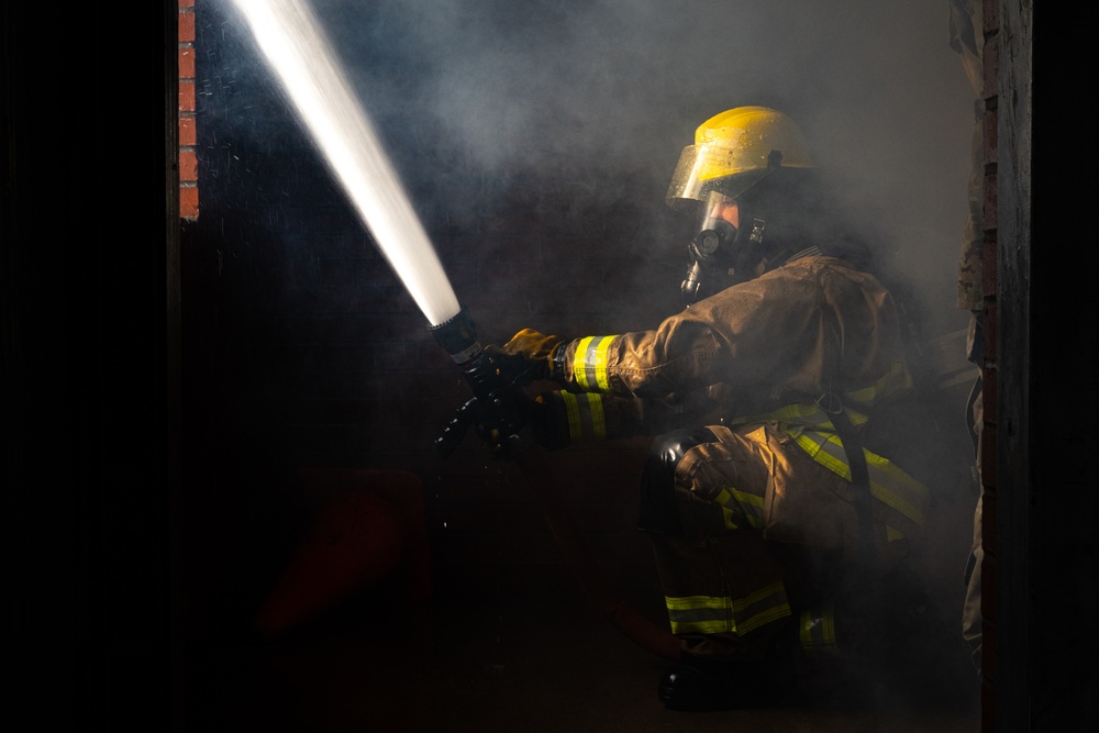 100th CES practice live fire response