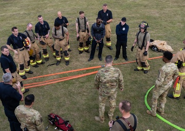 100th CES practice live fire response