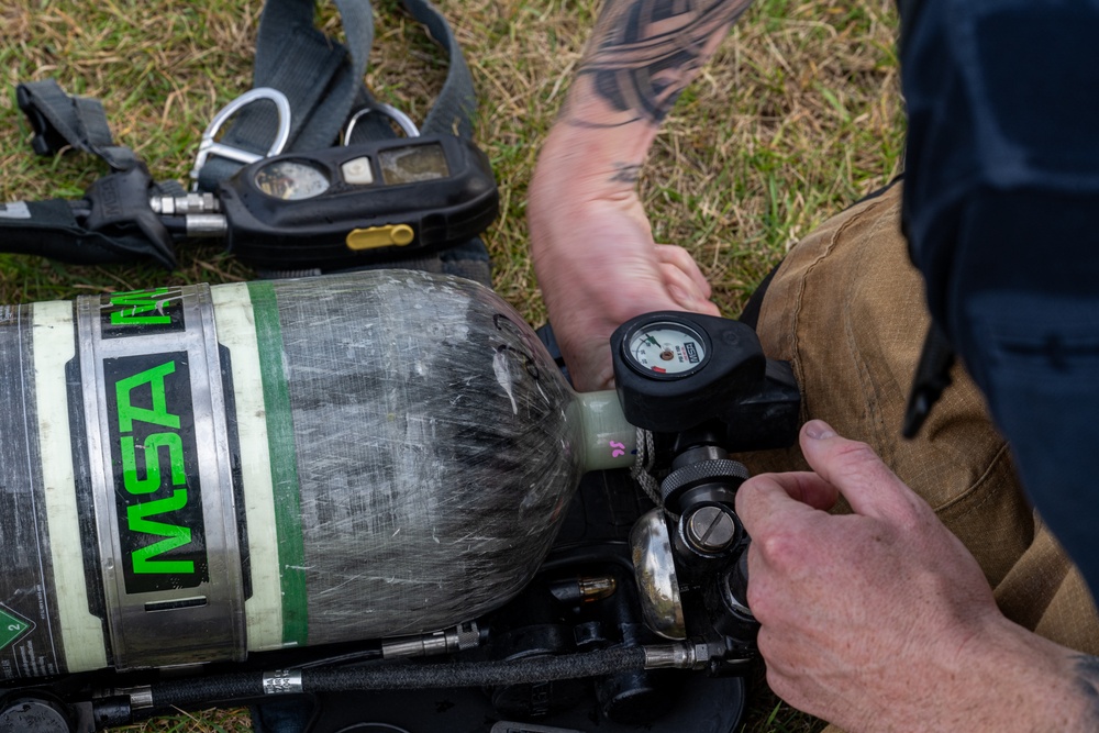 100th CES practice live fire response