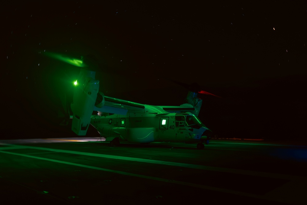 CMV-22B Night Qualifications on Ford