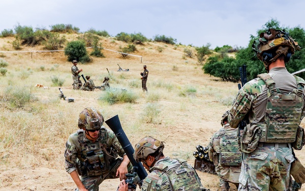 U.S. and Indian Army work together during YA 24