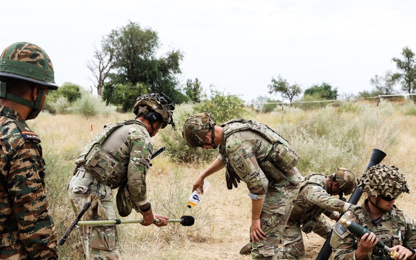 U.S. and Indian Army work together during YA 24