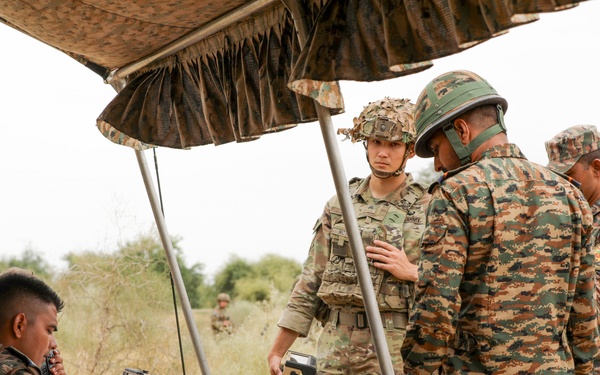 U.S. and Indian Army work together during YA 24