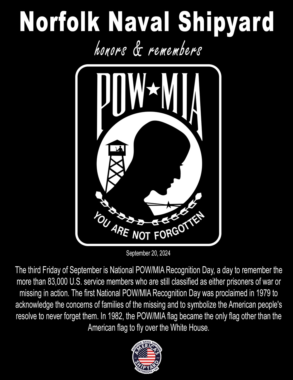 NNSY honors POW/MIA Recognition Day