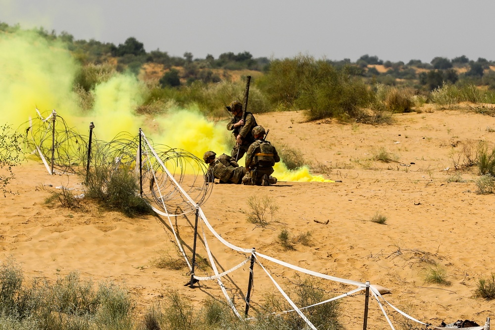 Live fire exercise conducted in Thar Desert