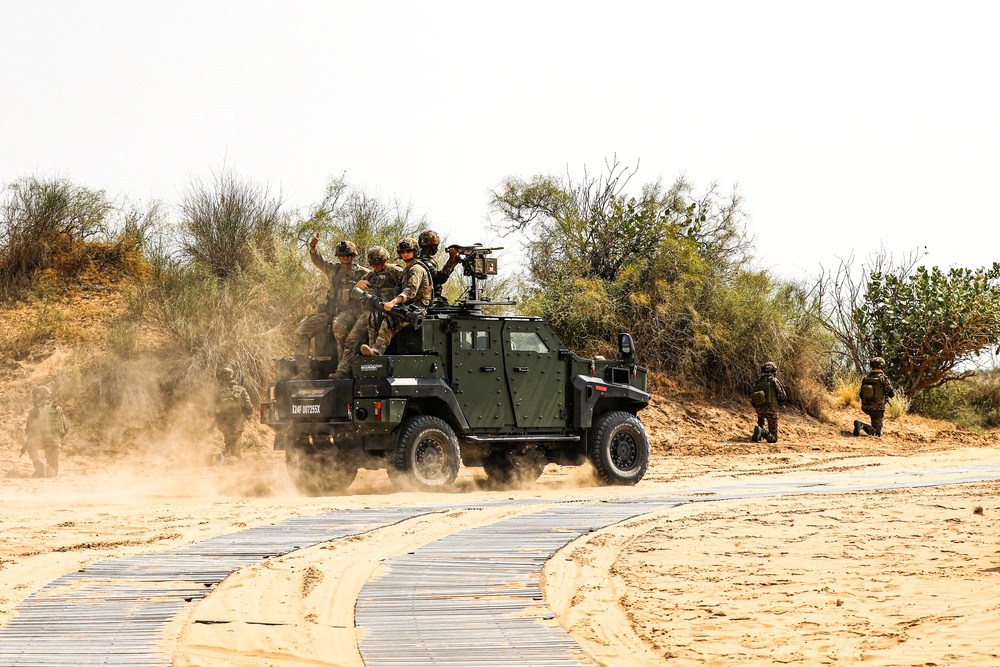 Live fire exercise conducted in Thar Desert