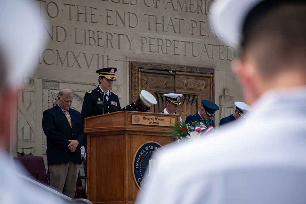 Indiana National Guard soldiers support POW/MIA ceremony
