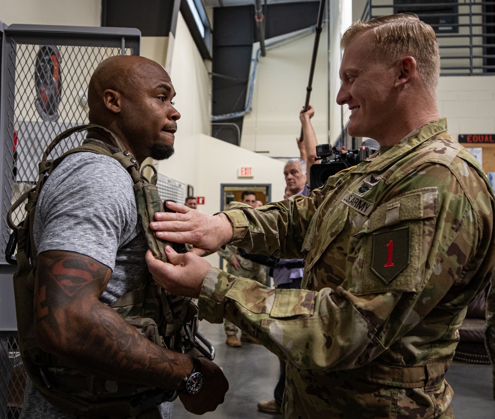 1st Infantry Division hosts Kansas City Chiefs flyover