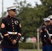 Staff Sgt. Carlos Ortiz IV conducts Parris Island Marine Band