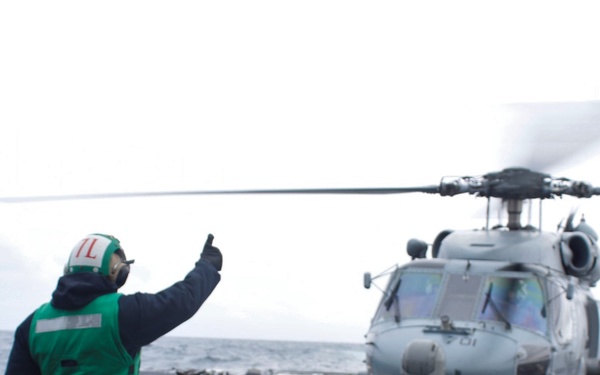 Flight Operations on USS Sterett (DDG 104)