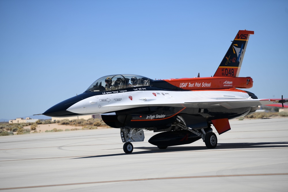 Maj. Gen. Cain takes first flight as AFTC commander