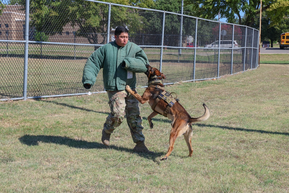 Crosby High School JROTC Visit 89th MP Bde.