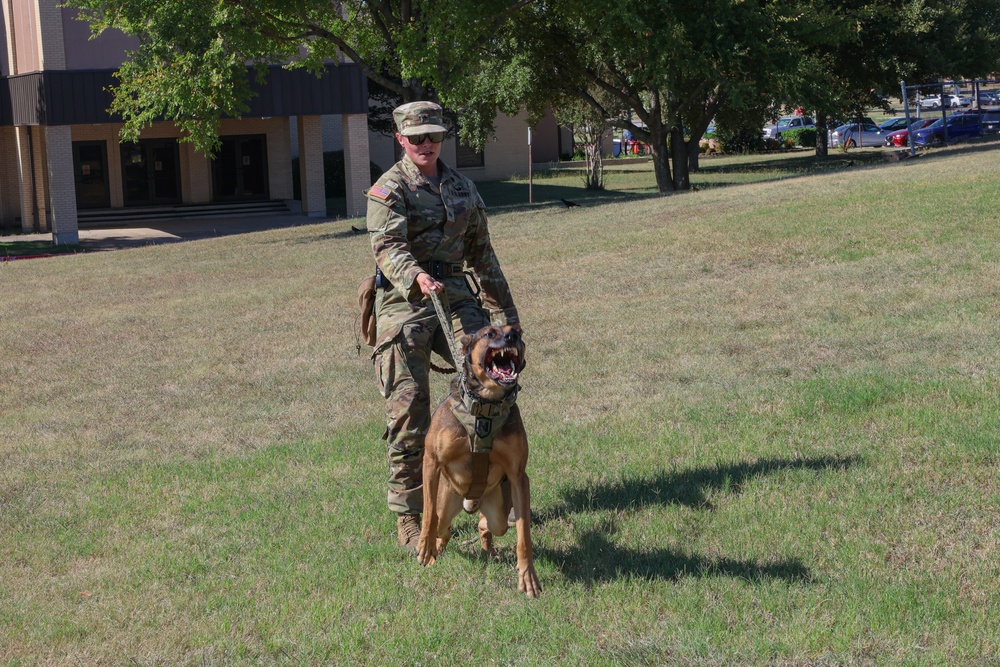 Crosby High School JROTC Visit 89th MP Bde.