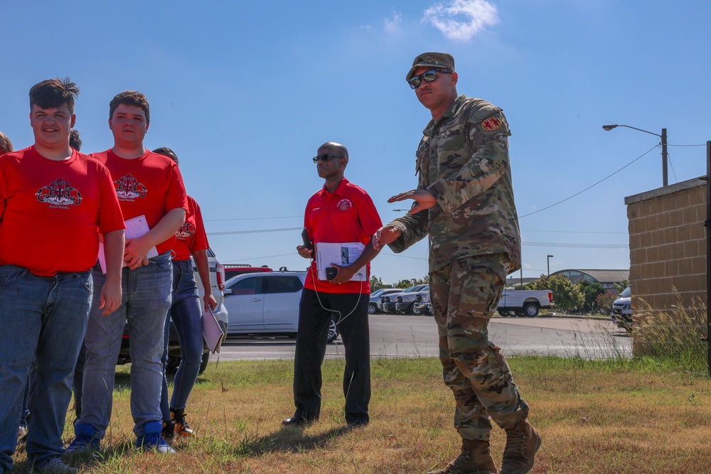 Crosby High School JROTC Visit 89th MP Bde.