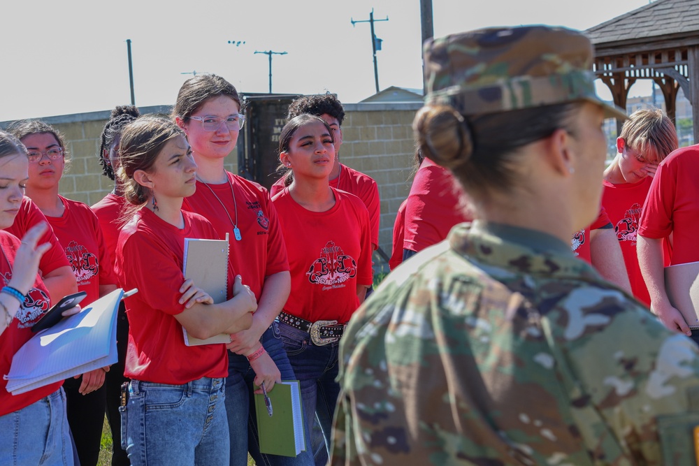 Crosby High School JROTC Visit 89th MP Bde.