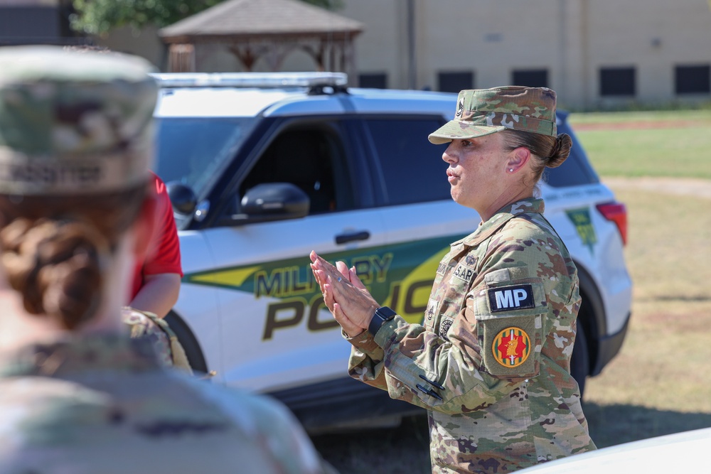 Crosby High School JROTC Visit 89th MP Bde.