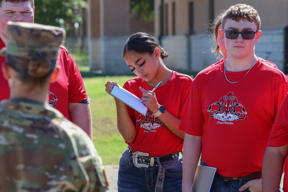 Crosby High School JROTC Visit 89th MP Bde.