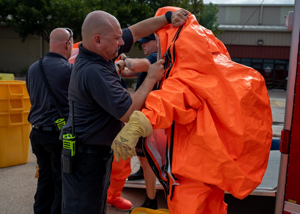 Strengthening Ties: Goodfellow AFB and San Angelo Fire Department conduct HAZMAT exercise