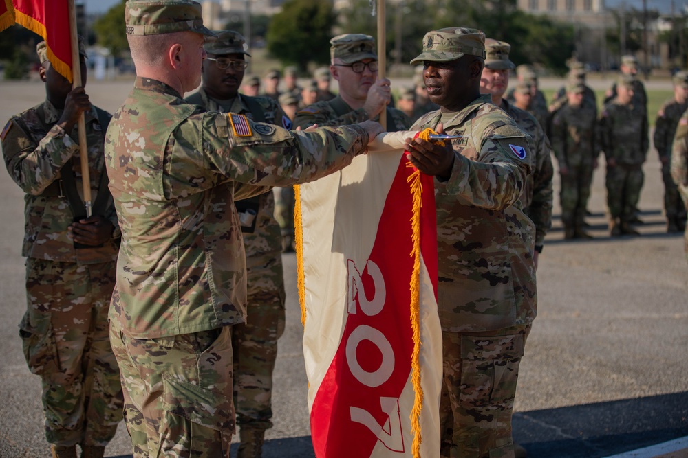 Mobilization Support Brigade conducts a transfer of authority ceremony