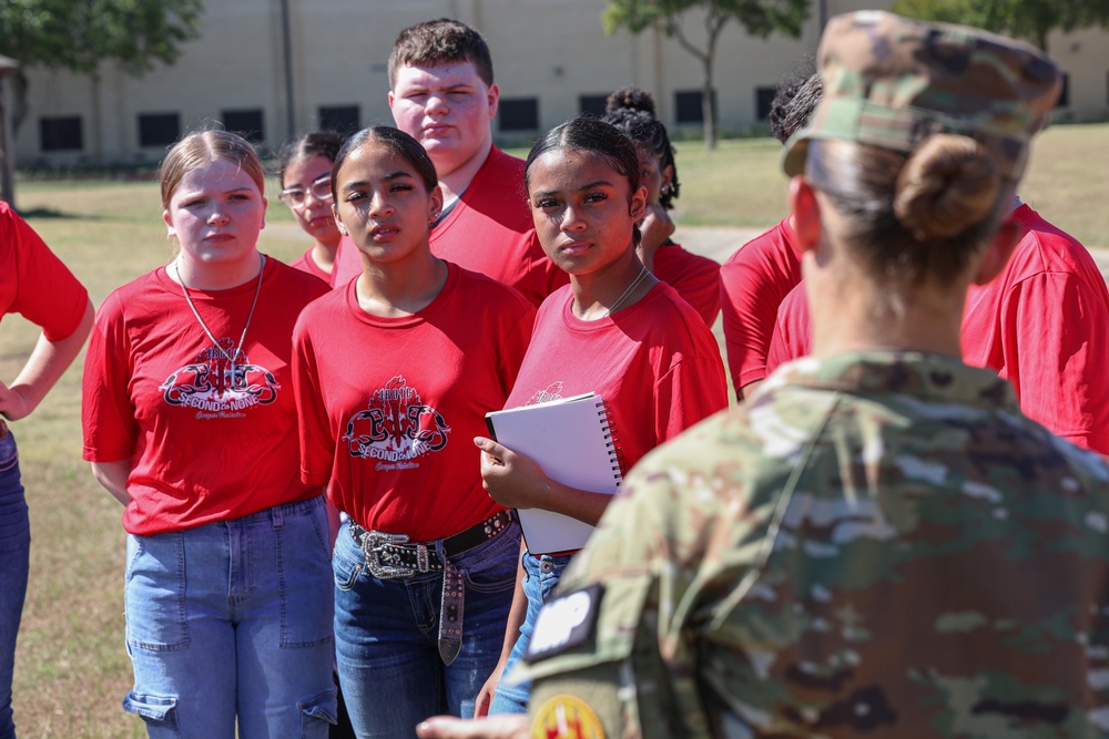 Crosby High School JROTC Visit 89th MP Bde.