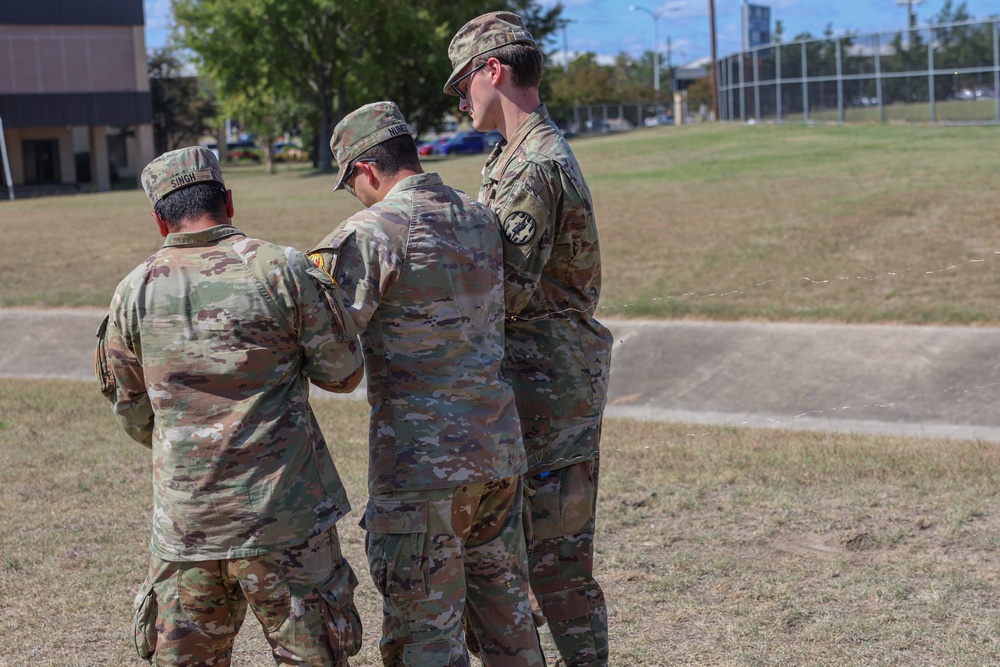 Crosby High School JROTC Visit 89th MP Bde.